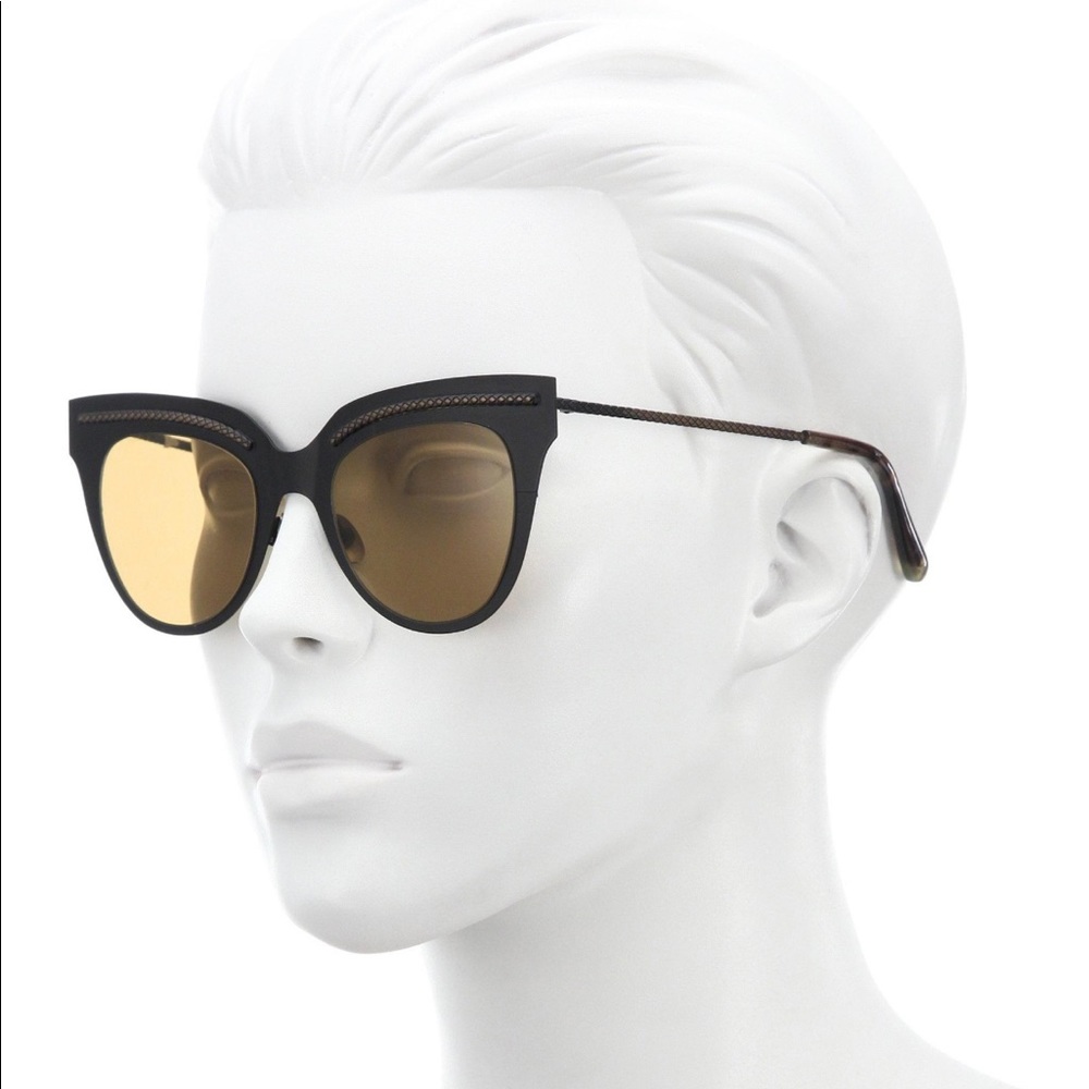 Bottega Veneta Intrecciato Cat-eye Sunglasses